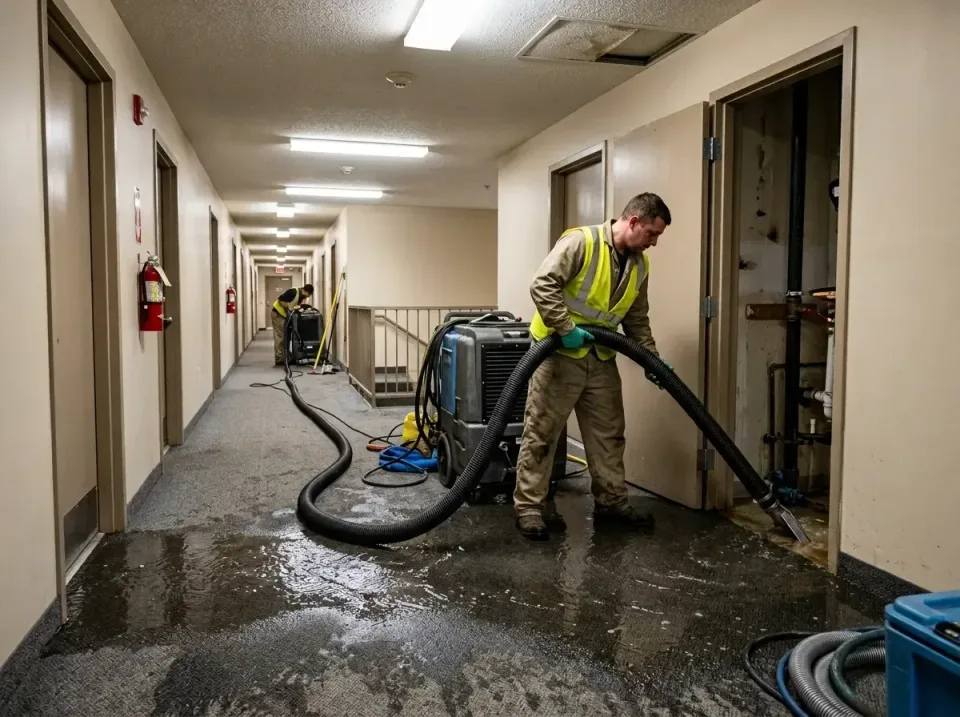 multi-unit-apartment-hallway-f-005 — frequently asked questions, Emergency Burst Pipe Water Extraction & Removal in Mounds V…